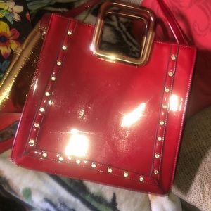 Big Beautiful Red Purse, With removable strap.